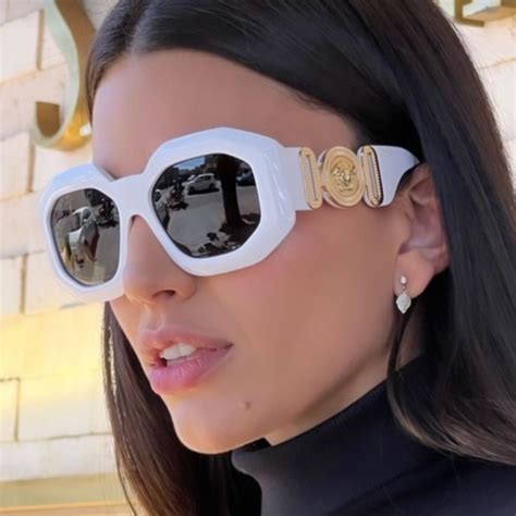 versace white sunglasses women's